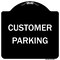 Signmission Designer Series Sign-Customer Parking, Black & White Heavy-Gauge Aluminum, 18" x 18", BW-1818-9986 A-DES-BW-1818-9986 - alternate 1